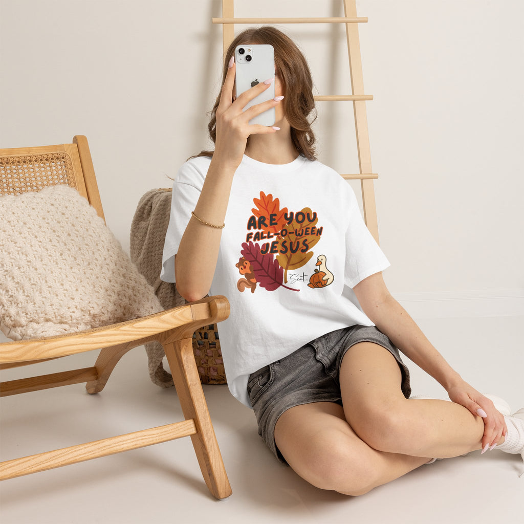 Are You Fall-o-ween Jesus? Christian Halloween Thanksgiving T-Shirt