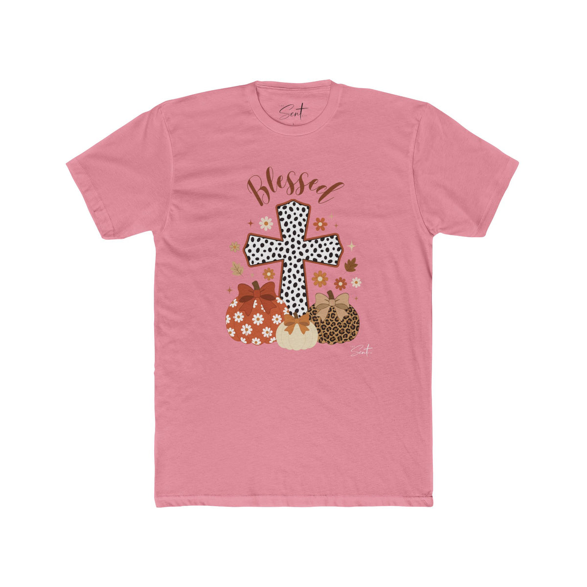 Blessed Cross Pumpkin Tee
