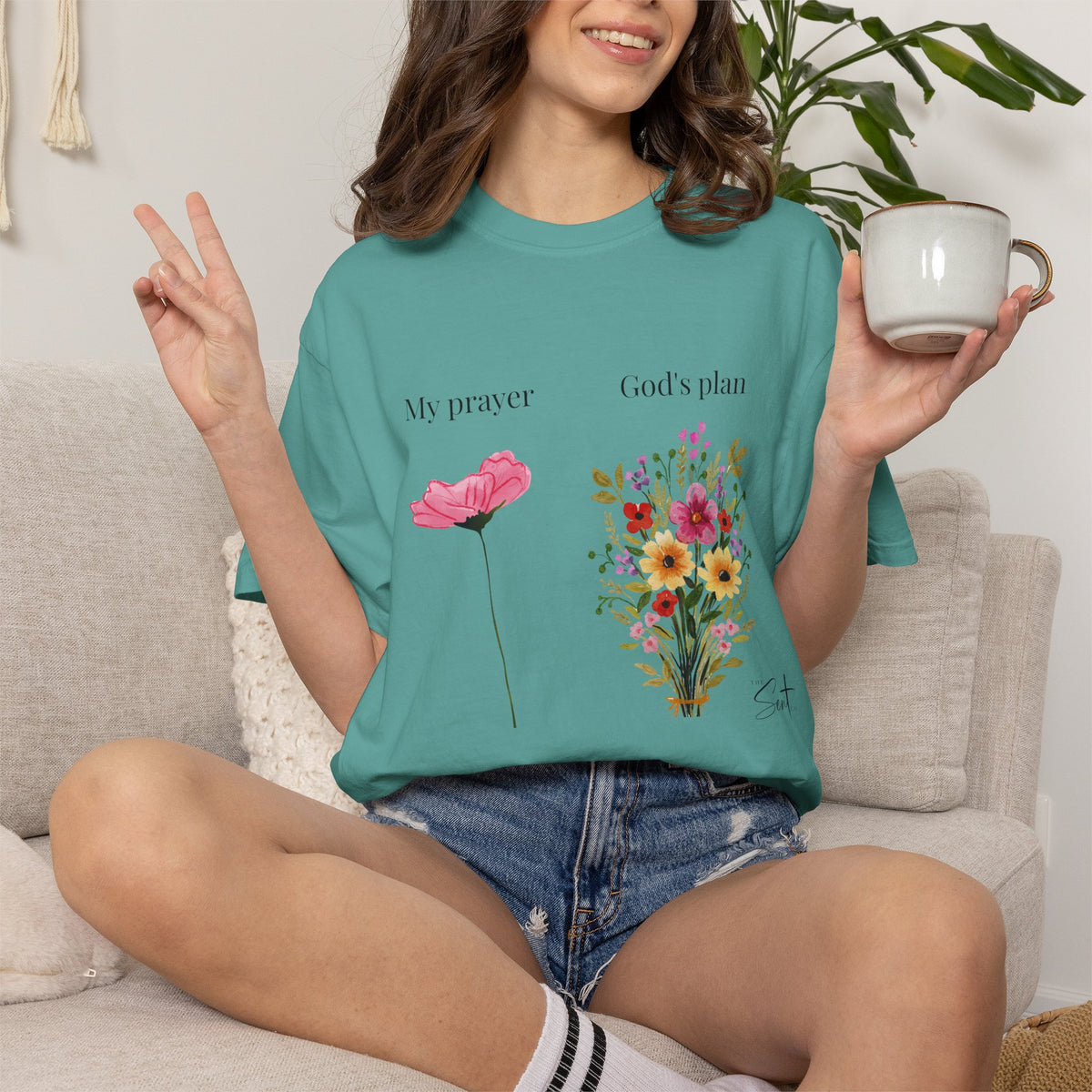 My Prayer God’s Plan Floral Faith T-Shirt