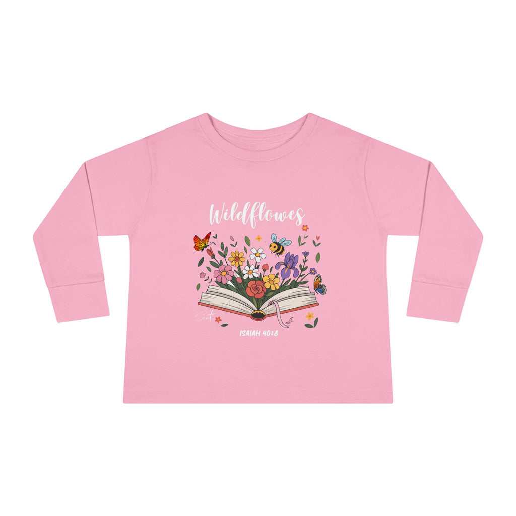 Child of God Toddler Long Sleeve Tee — Floral Christian Baby Shirt