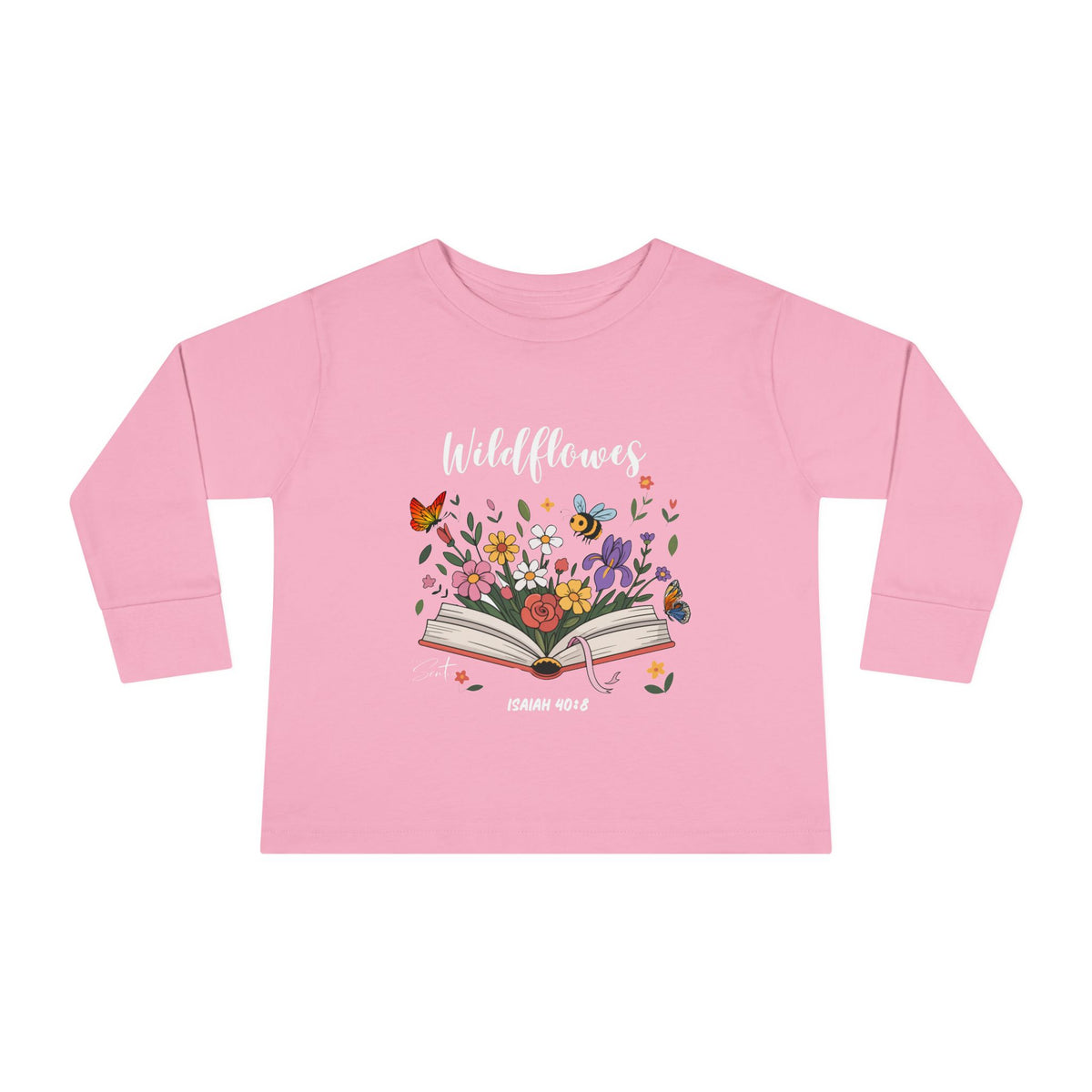 Child of God Toddler Long Sleeve Tee — Floral Christian Baby Shirt