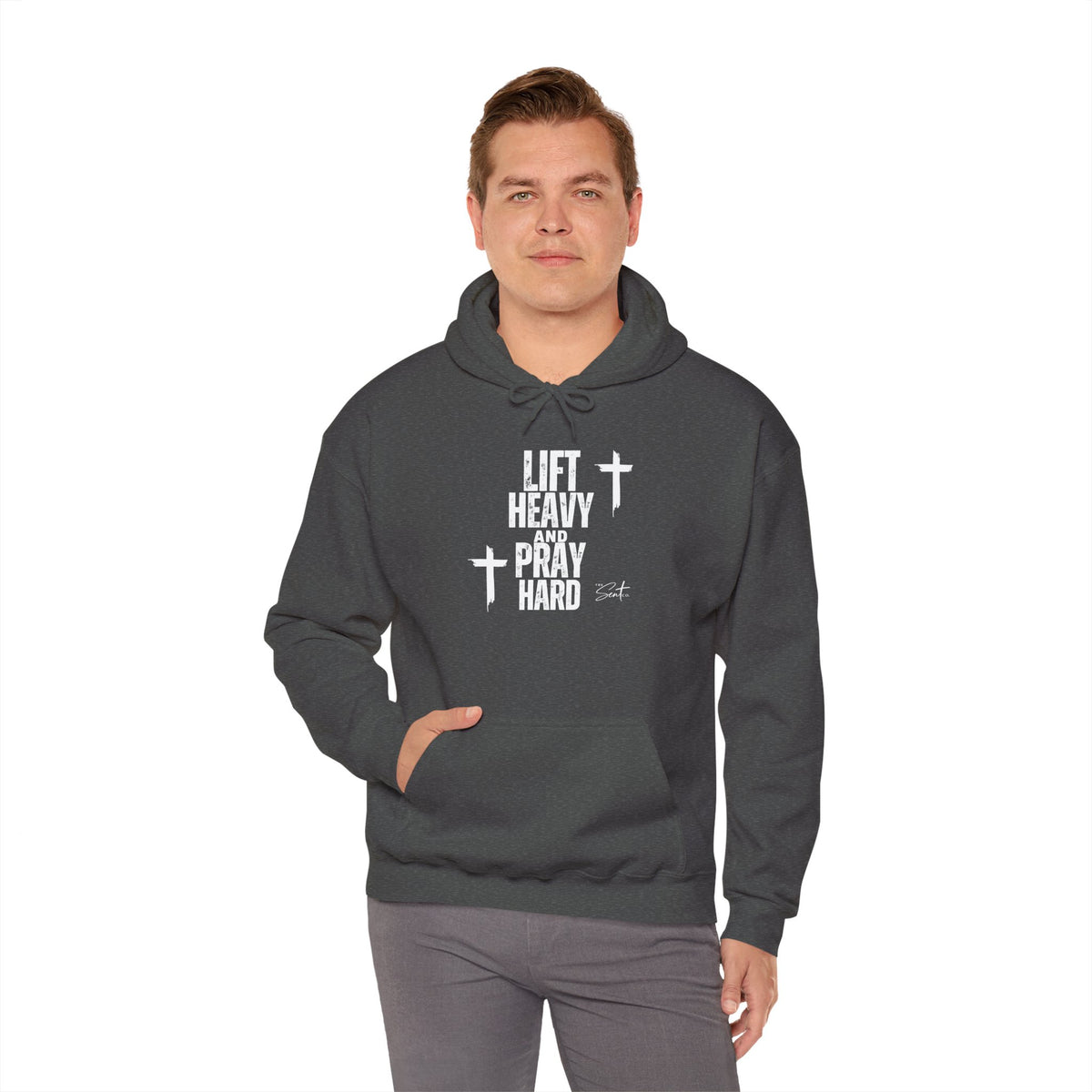 Lift Heavy And Pray Hard-Hoodie