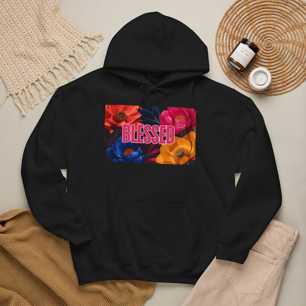 Blessed Floral Graphic Hoodie