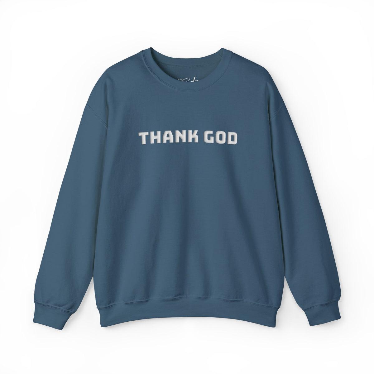Thank God Embroidered Crewneck Sweatshirt