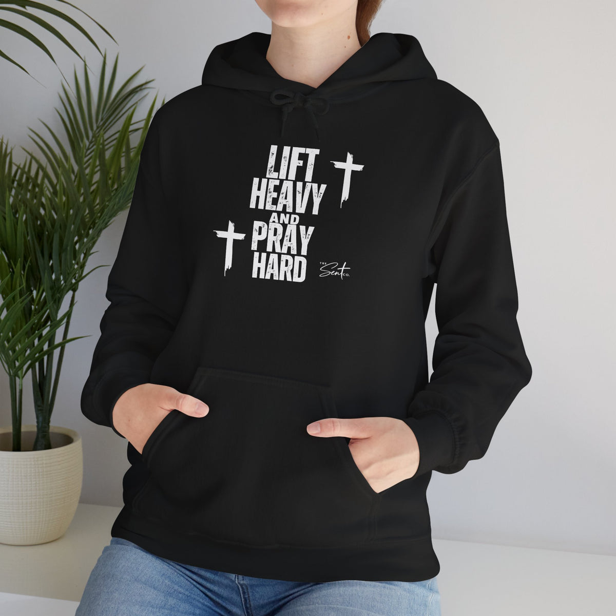 Lift Heavy And Pray Hard-Hoodie