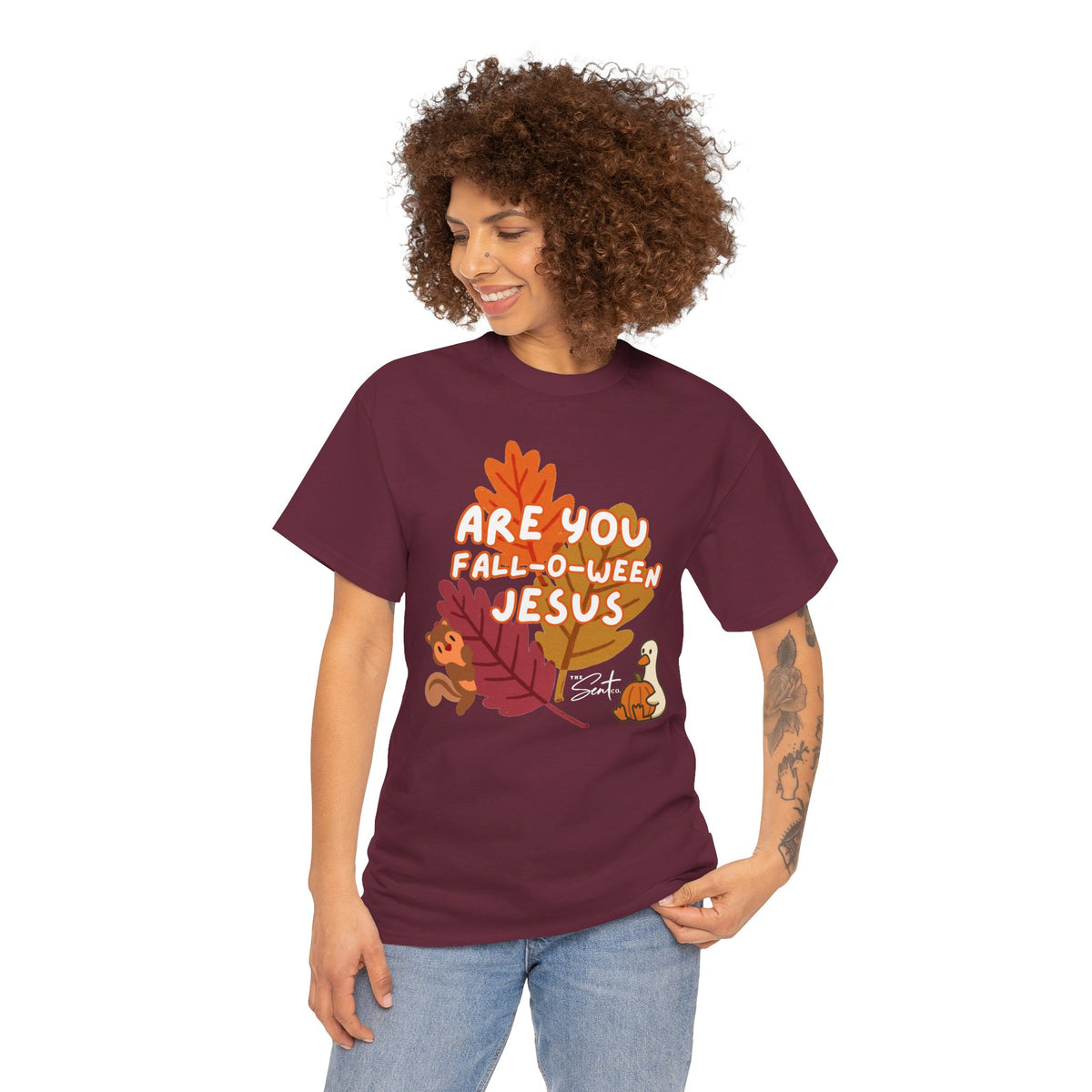 Are You Fall-o-ween Jesus? Christian Halloween Thanksgiving T-Shirt