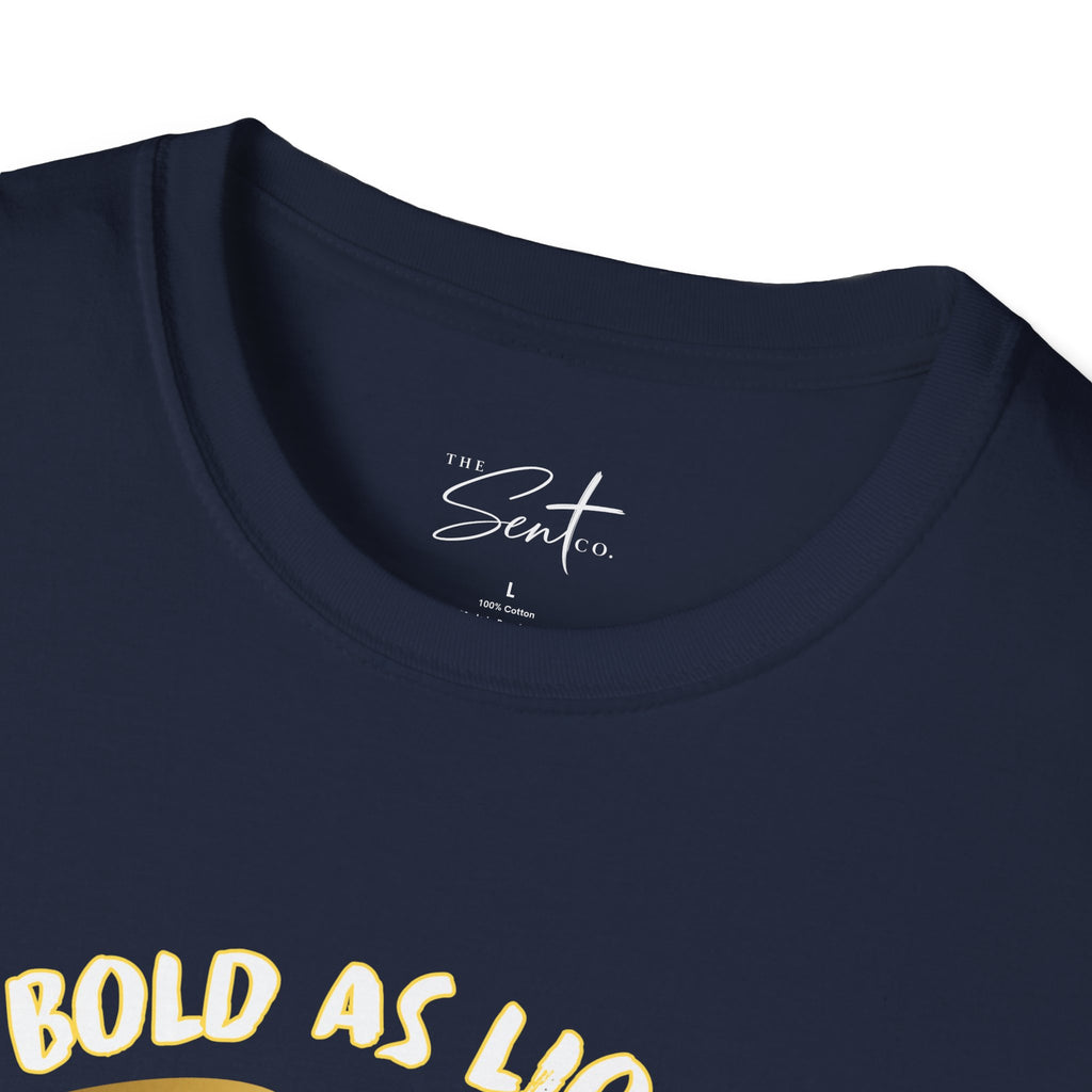 Jesus Cross T-Shirt — "Jesus" Scripture Design (Matthew 28:19, Psalms 23:3)