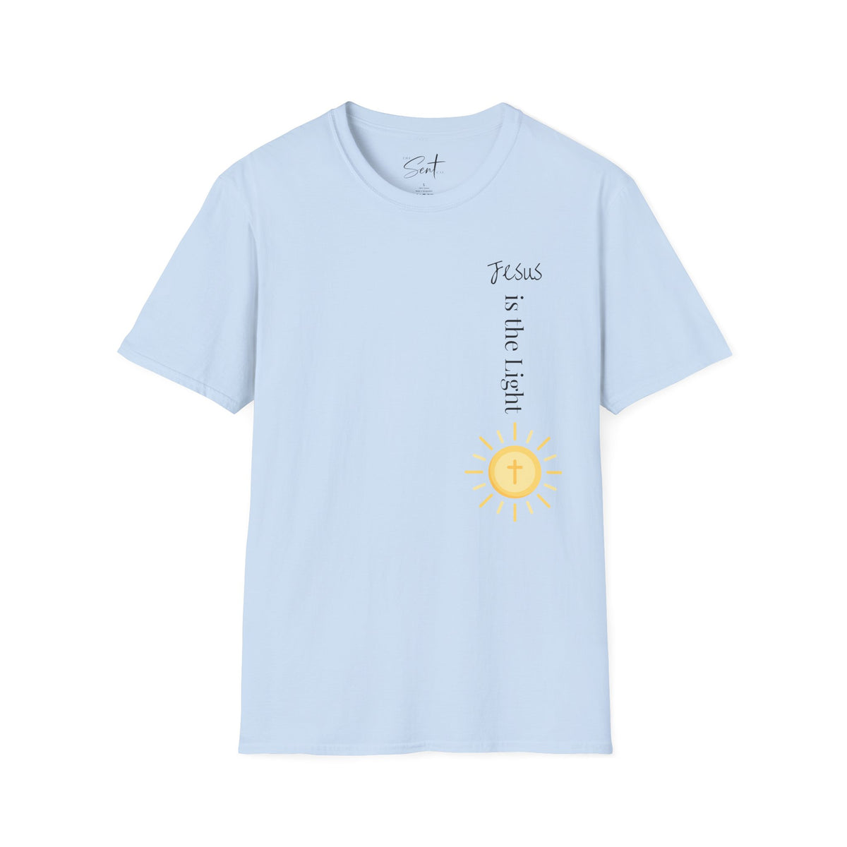 Jesus Is The Light Floral Cross Christian T-Shirt