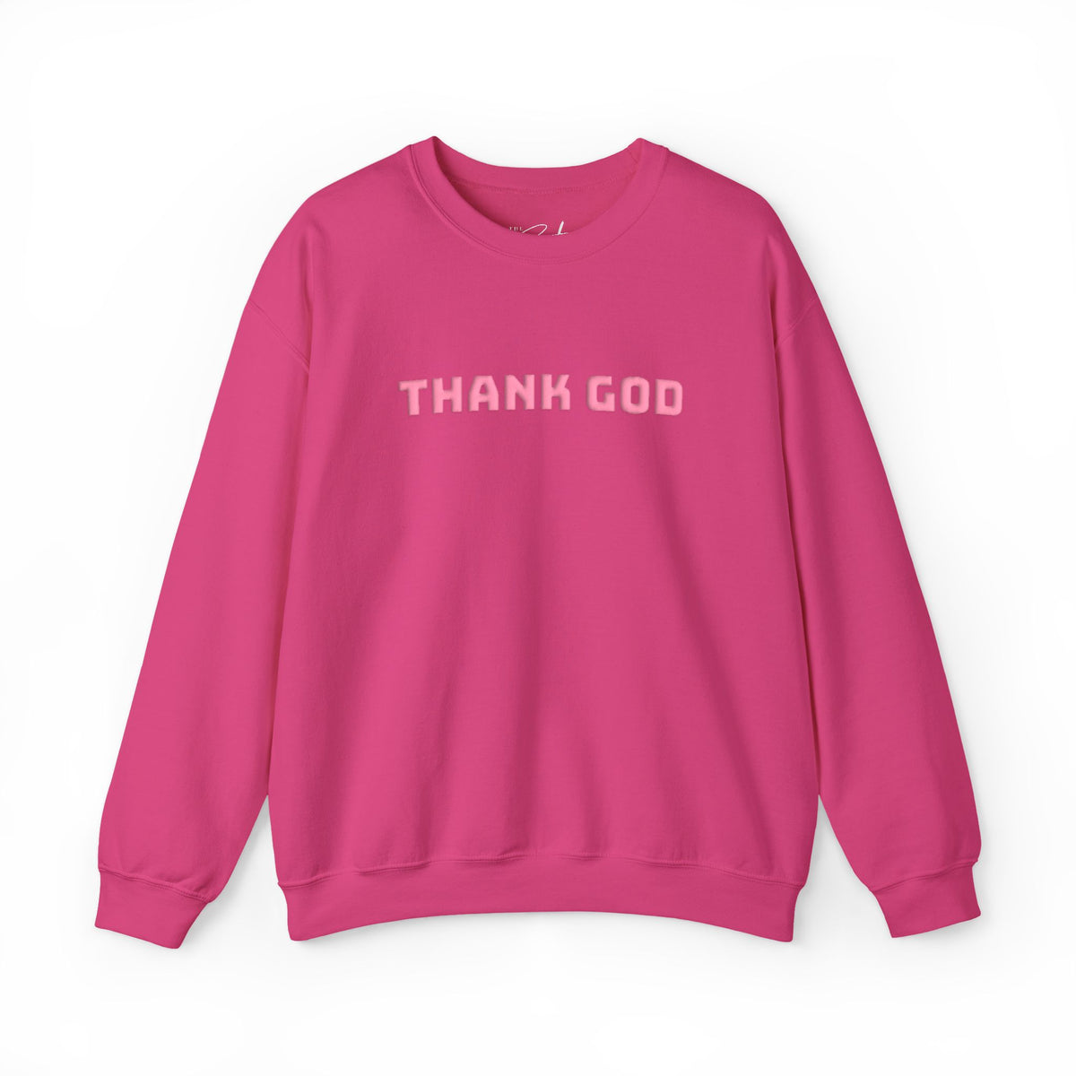 Thank God Embroidered Crewneck Sweatshirt