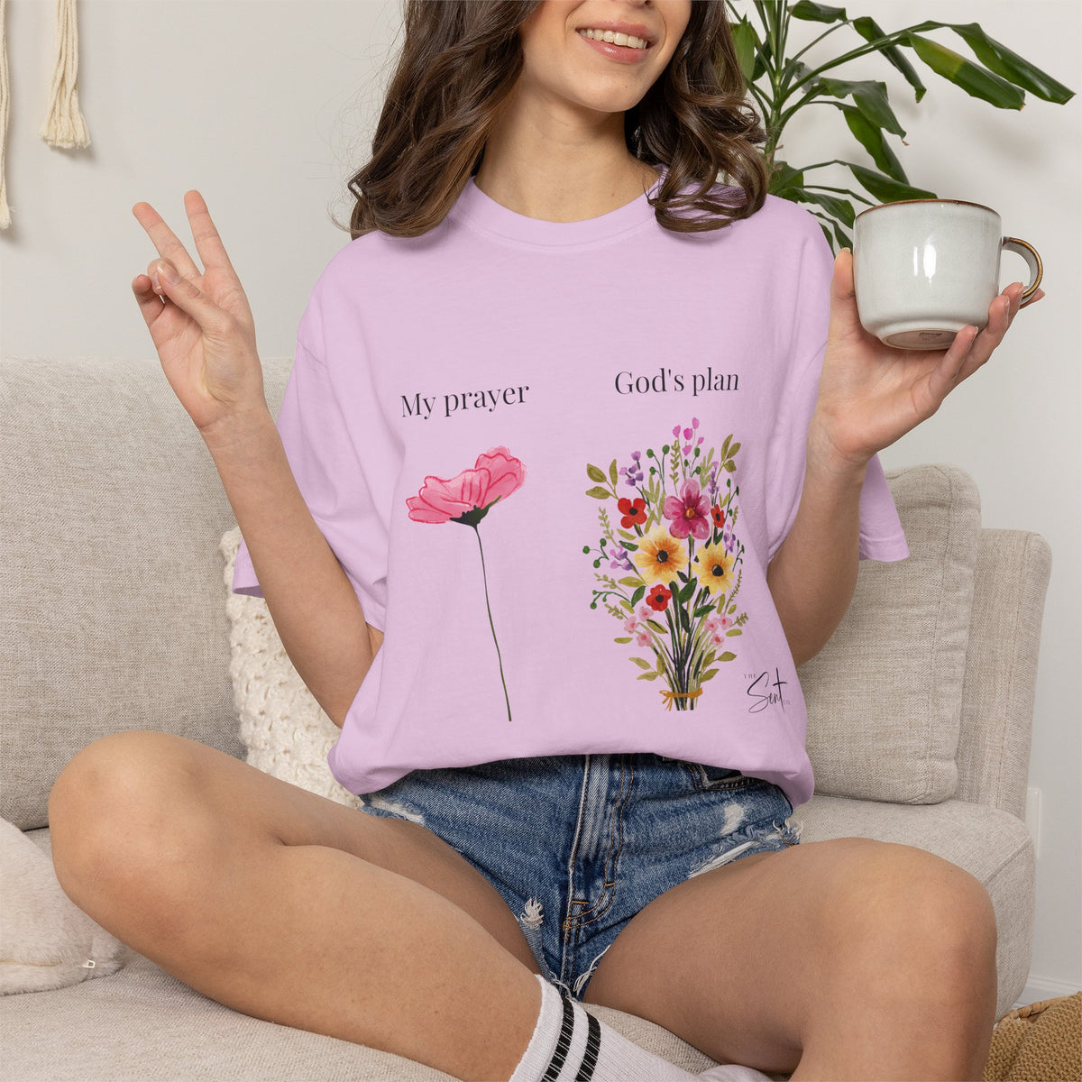 My Prayer God’s Plan Floral Faith T-Shirt