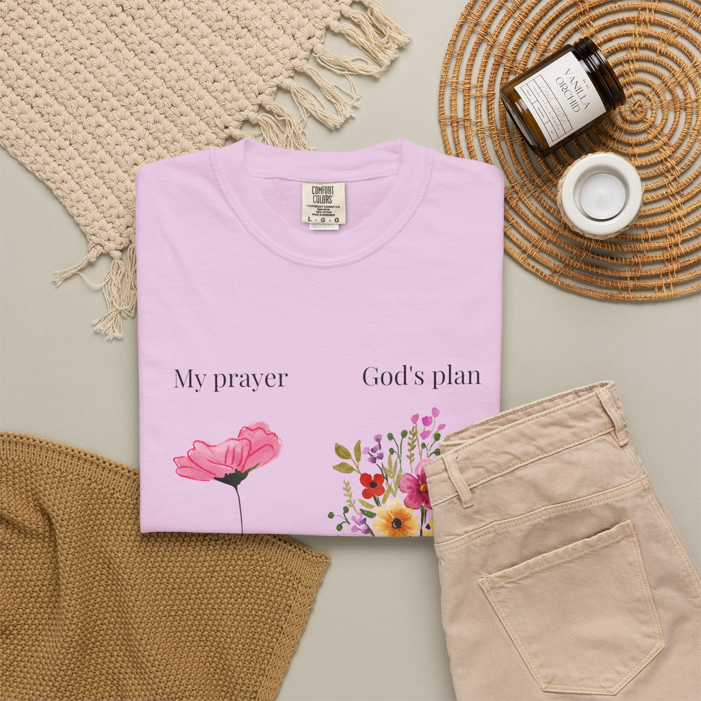 My Prayer God’s Plan Floral Faith T-Shirt