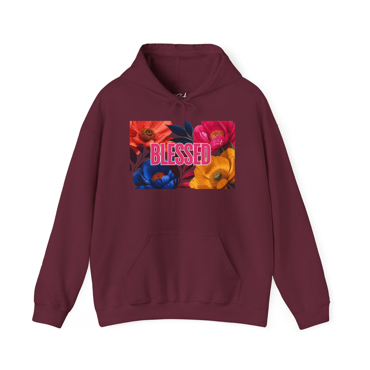 Blessed Floral Graphic Hoodie