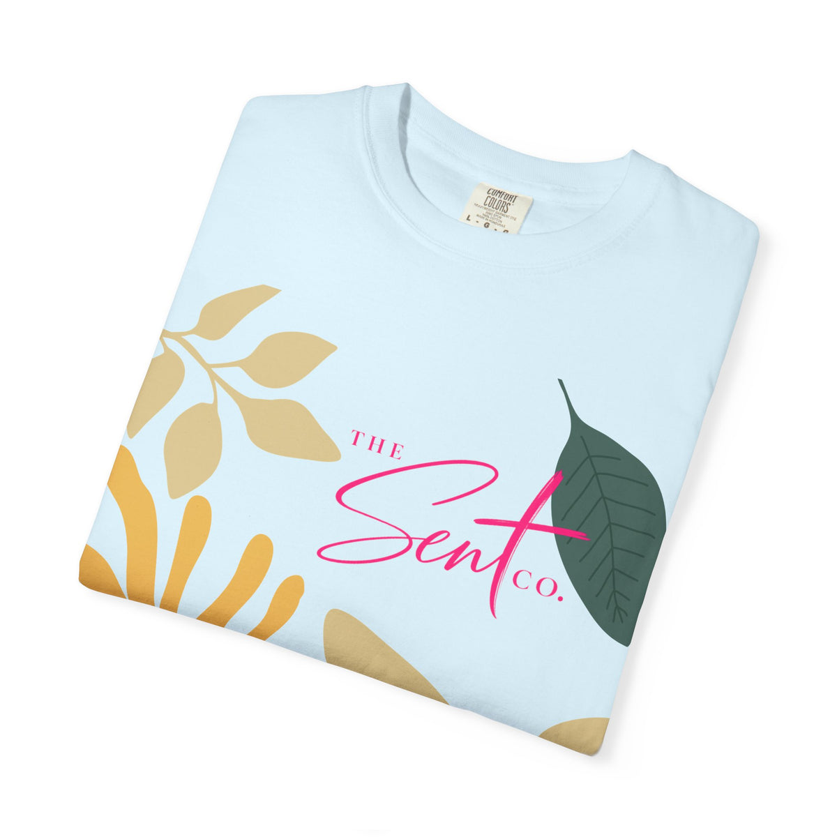 Floral Script Tee -"Here I am. Send me." Isaiah 6:8 (Back Print) The  Sent Co. (Front Print)
