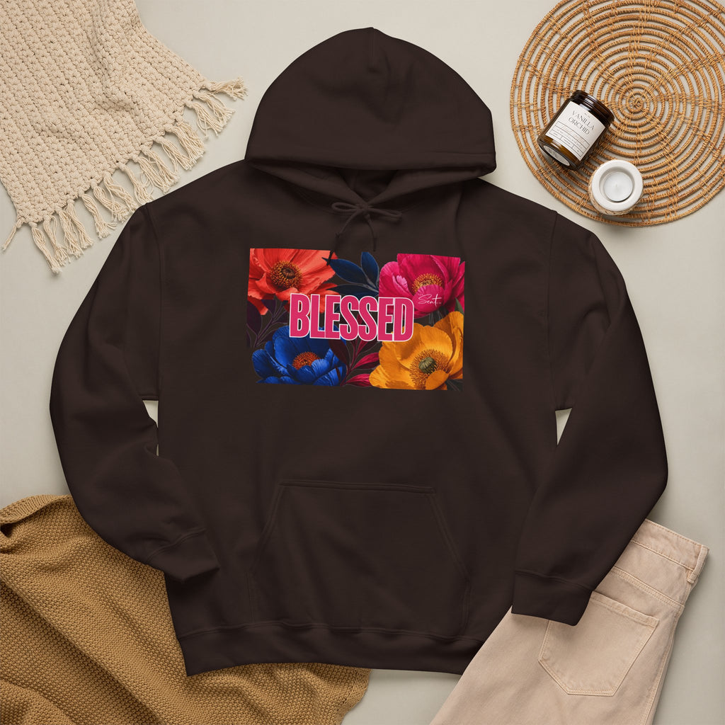 Blessed Floral Graphic Hoodie