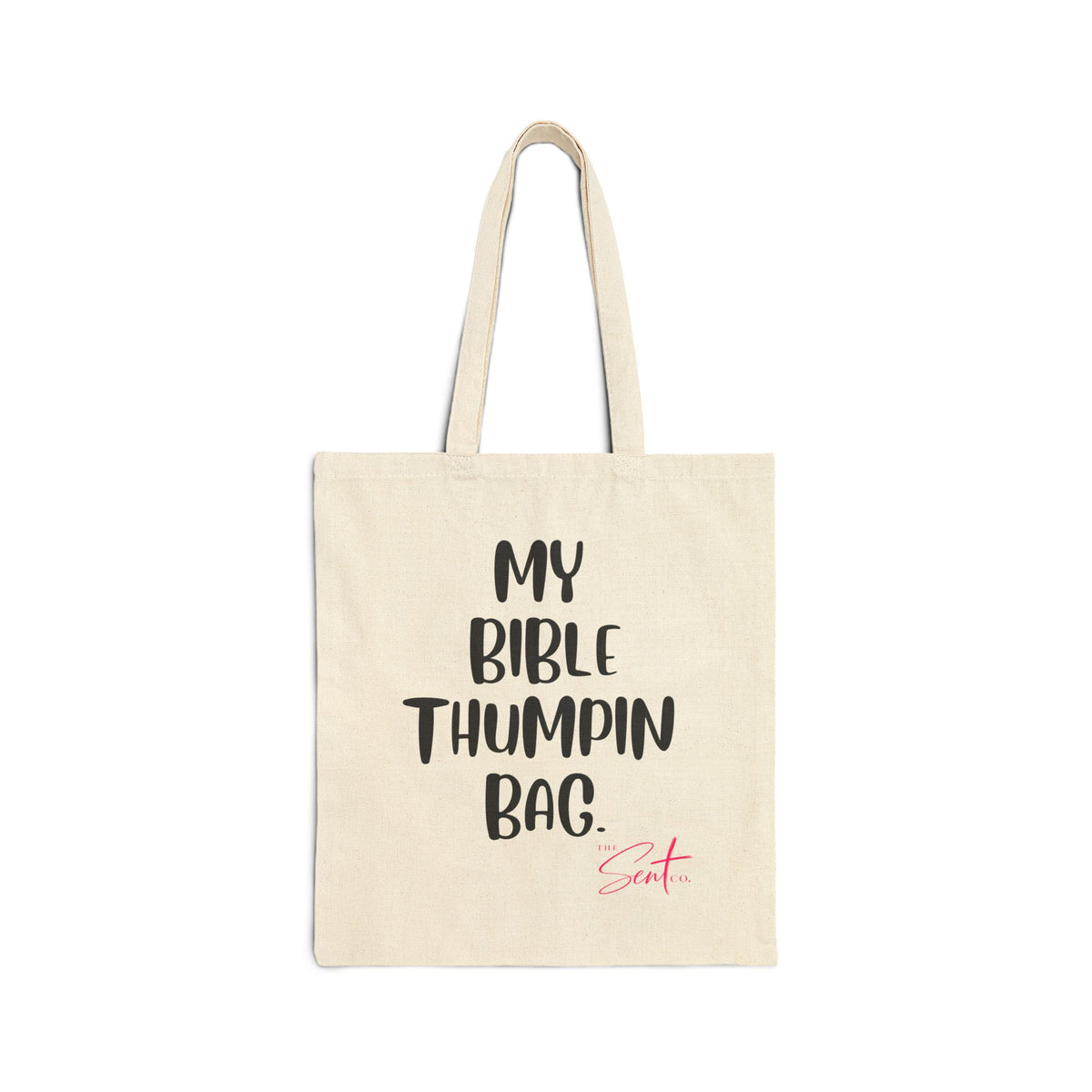 Bible Thumpin' Tote Bag — 'My Bible Thumpin Bag' Cotton Canvas Shopper