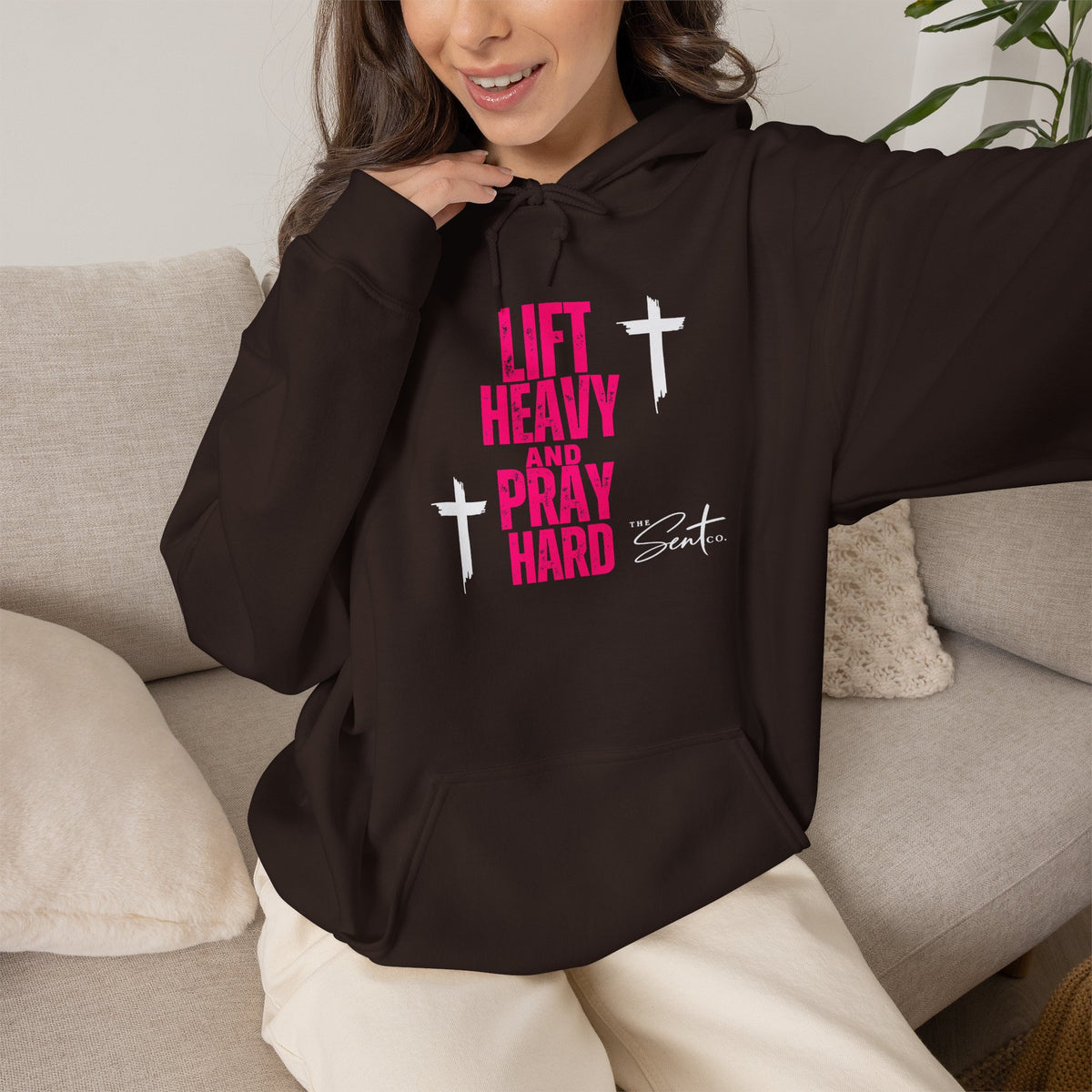 Lift Heavy And Pray Hard-Hoodie