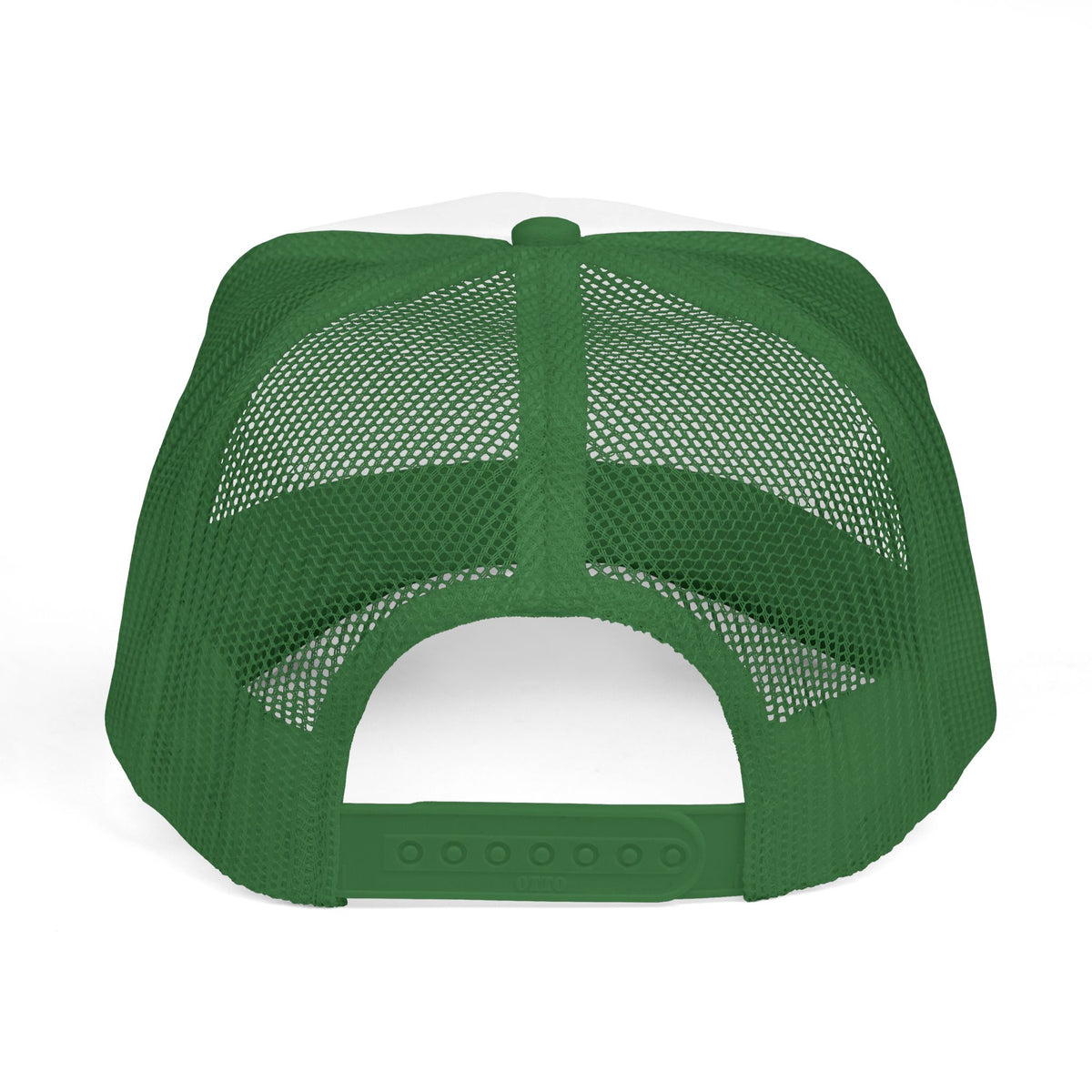 Pray Pink Patch Trucker Hat — Black Foam Mesh Cap with Stripes & Floral Blocks