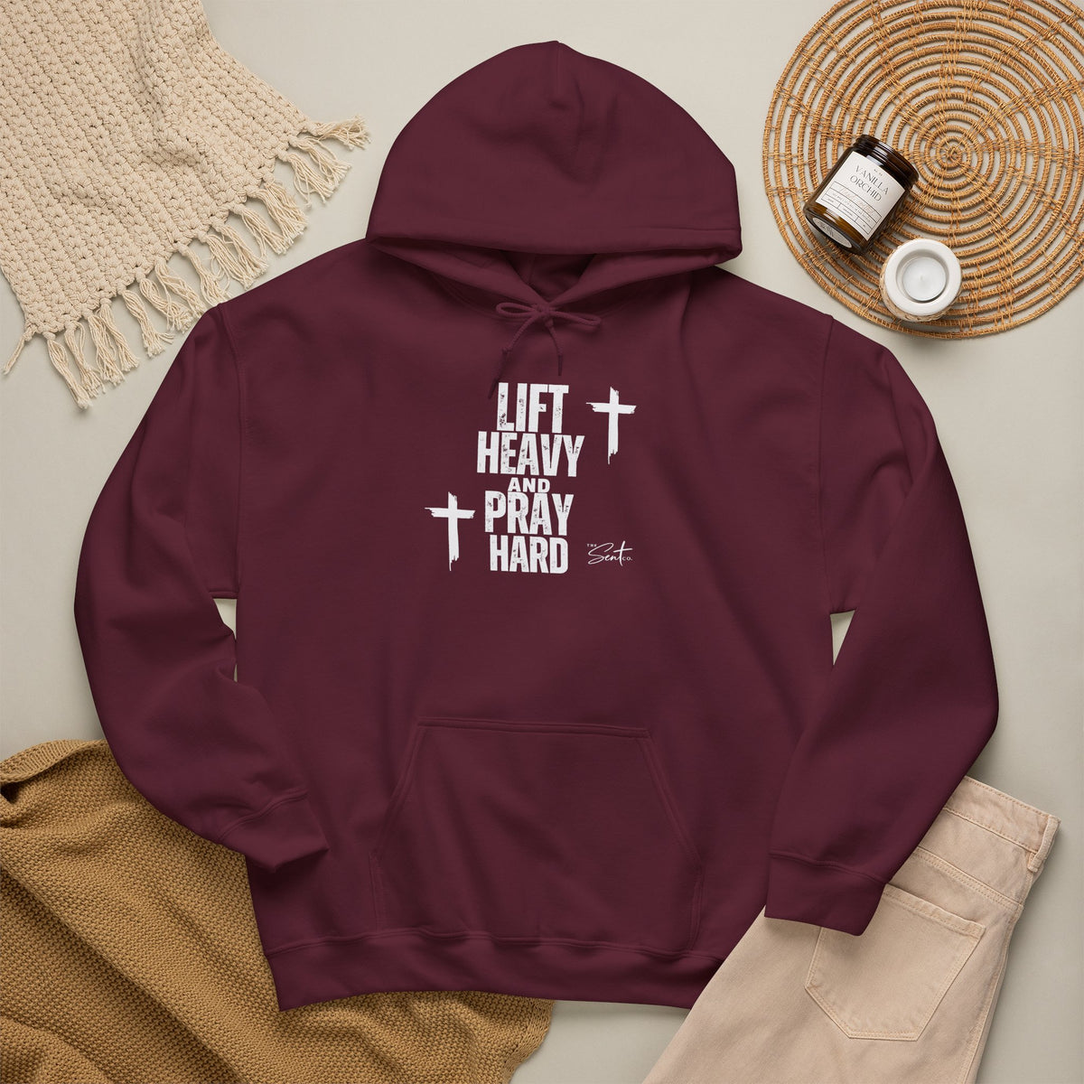Lift Heavy And Pray Hard-Hoodie