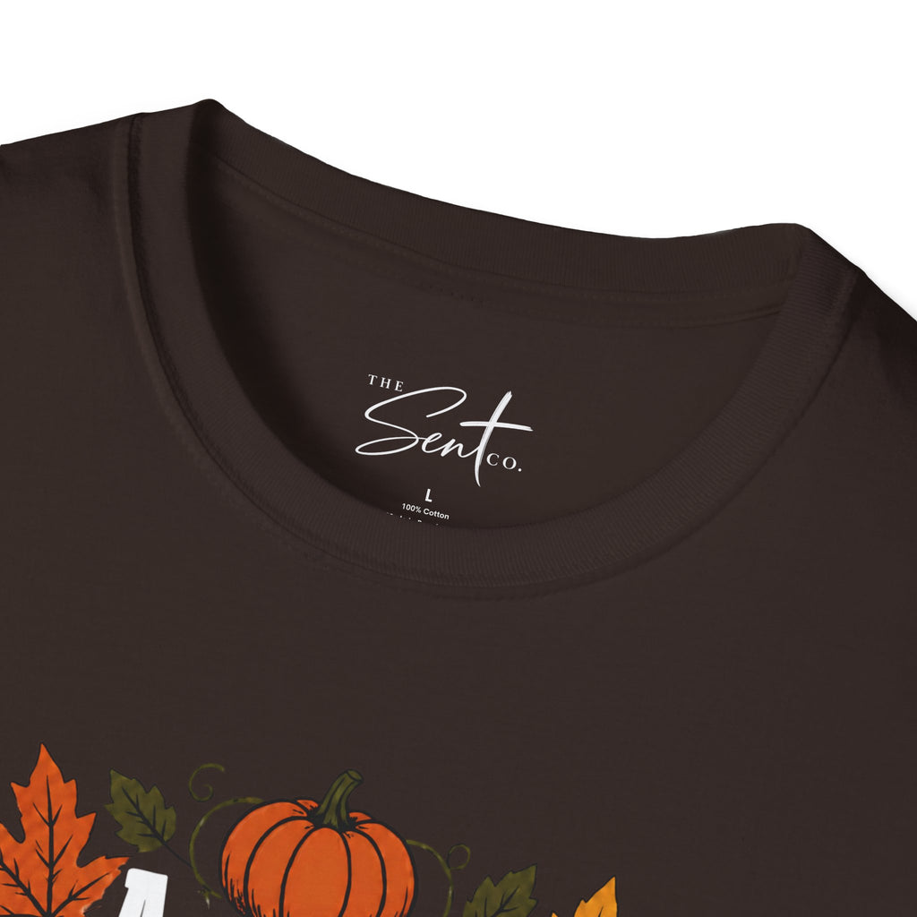 Christian Halloween T-Shirt – “Are You Fall-o-ween Jesus? Matthew 4:19” Autumn Pumpkin Tee