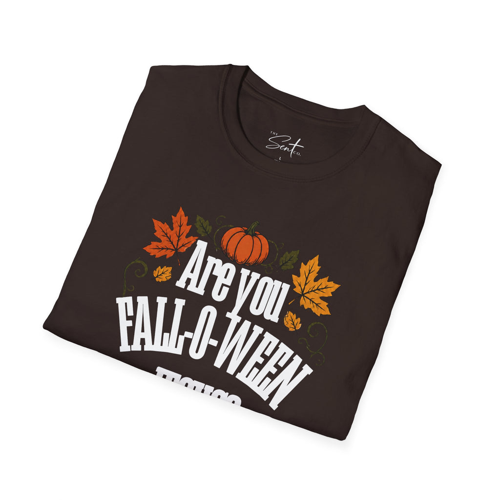 Christian Halloween T-Shirt – “Are You Fall-o-ween Jesus? Matthew 4:19” Autumn Pumpkin Tee