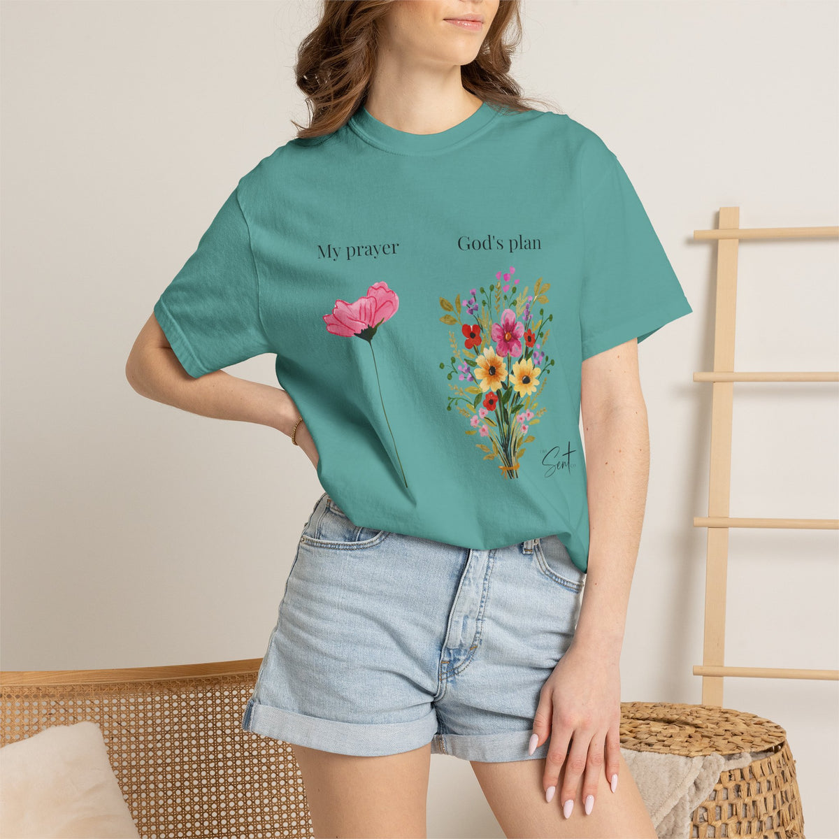 My Prayer God’s Plan Floral Faith T-Shirt