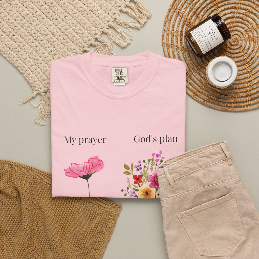 My Prayer God’s Plan Floral Faith T-Shirt