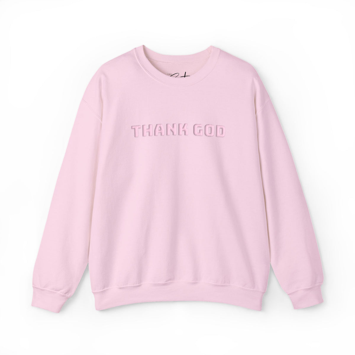 Thank God Embroidered Crewneck Sweatshirt