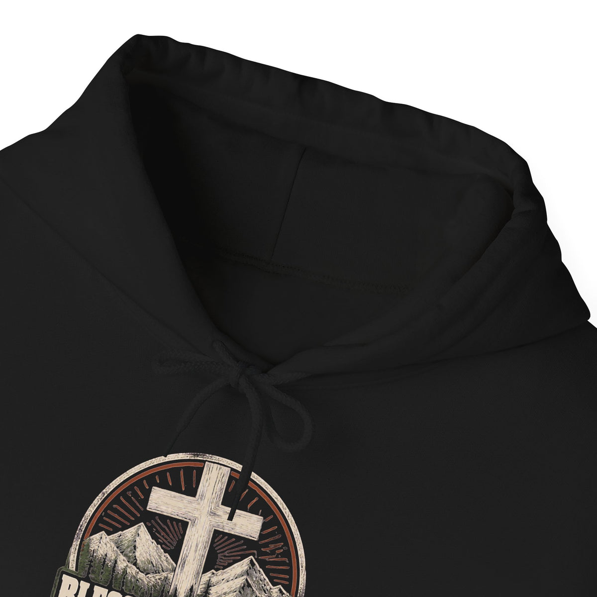 Blessed Is The Man Hoodie – Christian Cross Faith Sweatshirt