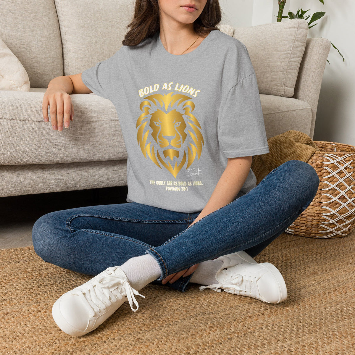 Jesus Cross T-Shirt — "Jesus" Scripture Design (Matthew 28:19, Psalms 23:3)