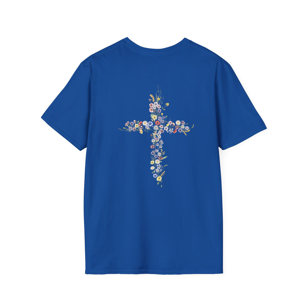 Jesus Is The Light Floral Cross Christian T-Shirt