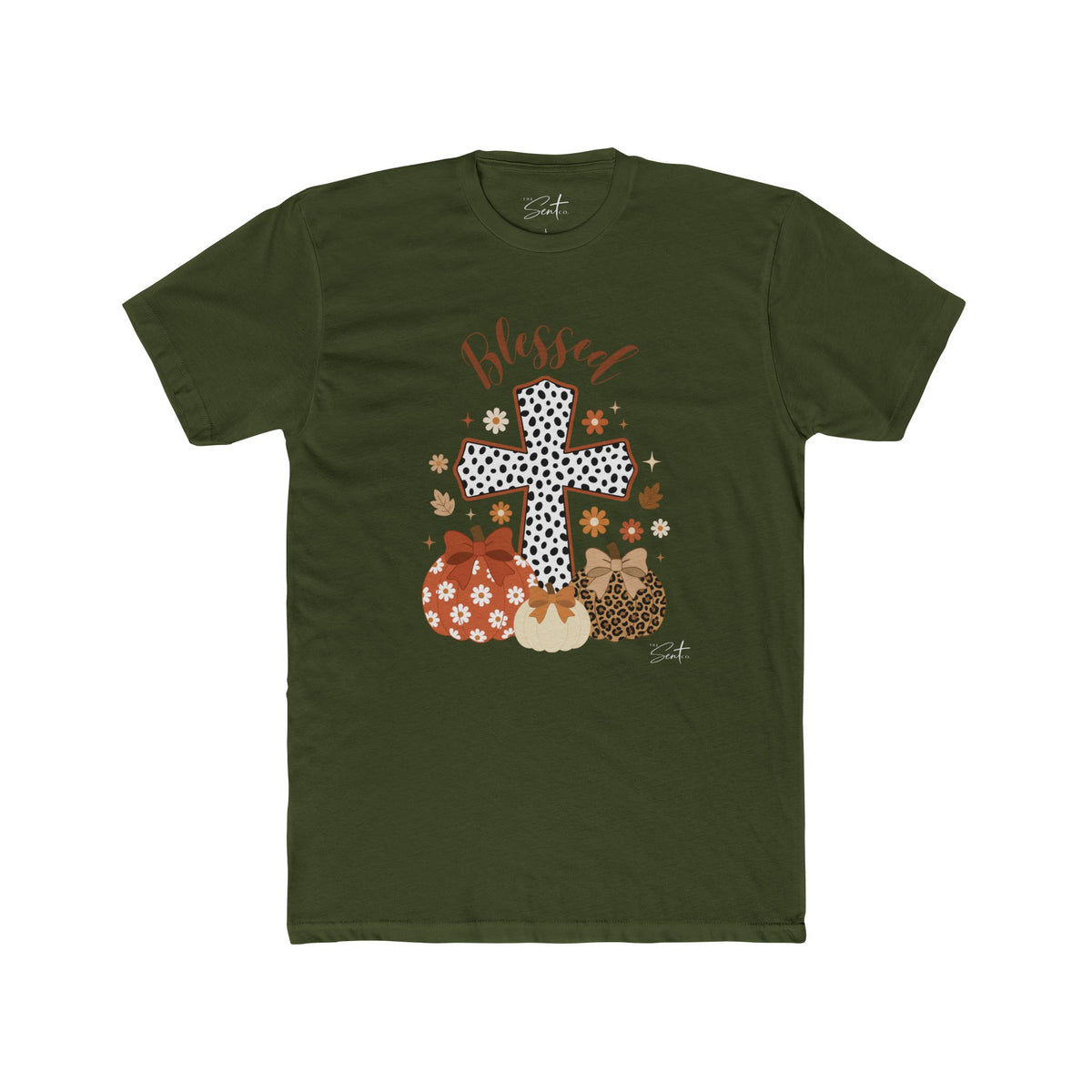 Blessed Cross Pumpkin Tee