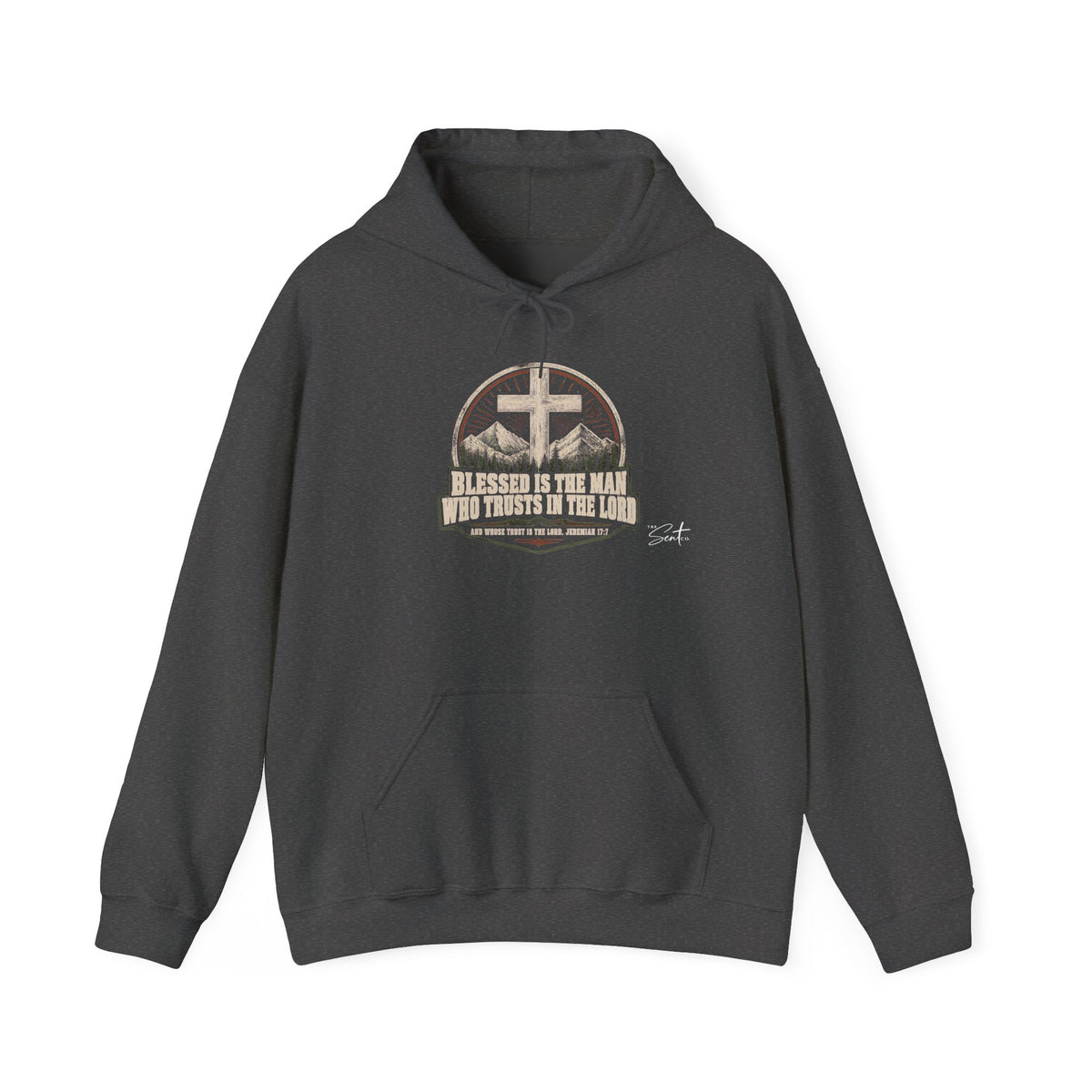 Blessed Is The Man Hoodie – Christian Cross Faith Sweatshirt