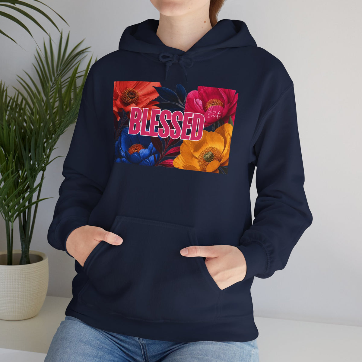 Blessed Floral Graphic Hoodie