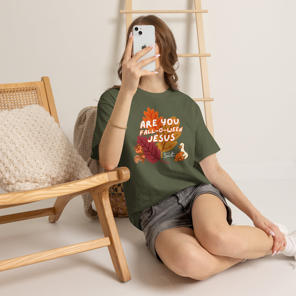 Are You Fall-o-ween Jesus? Christian Halloween Thanksgiving T-Shirt