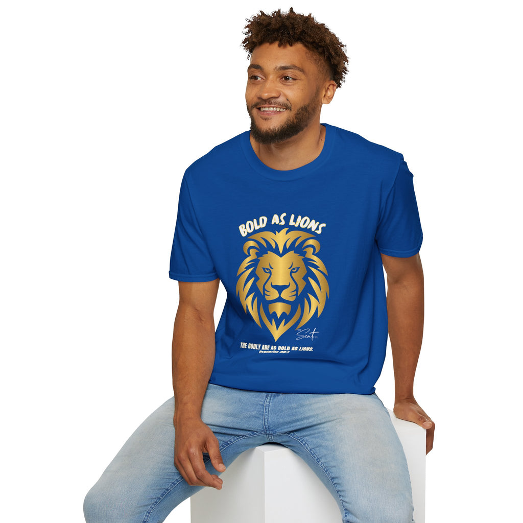 Jesus Cross T-Shirt — "Jesus" Scripture Design (Matthew 28:19, Psalms 23:3)