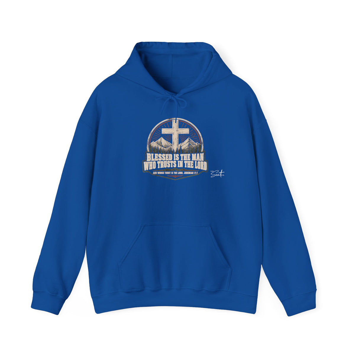 Blessed Is The Man Hoodie – Christian Cross Faith Sweatshirt
