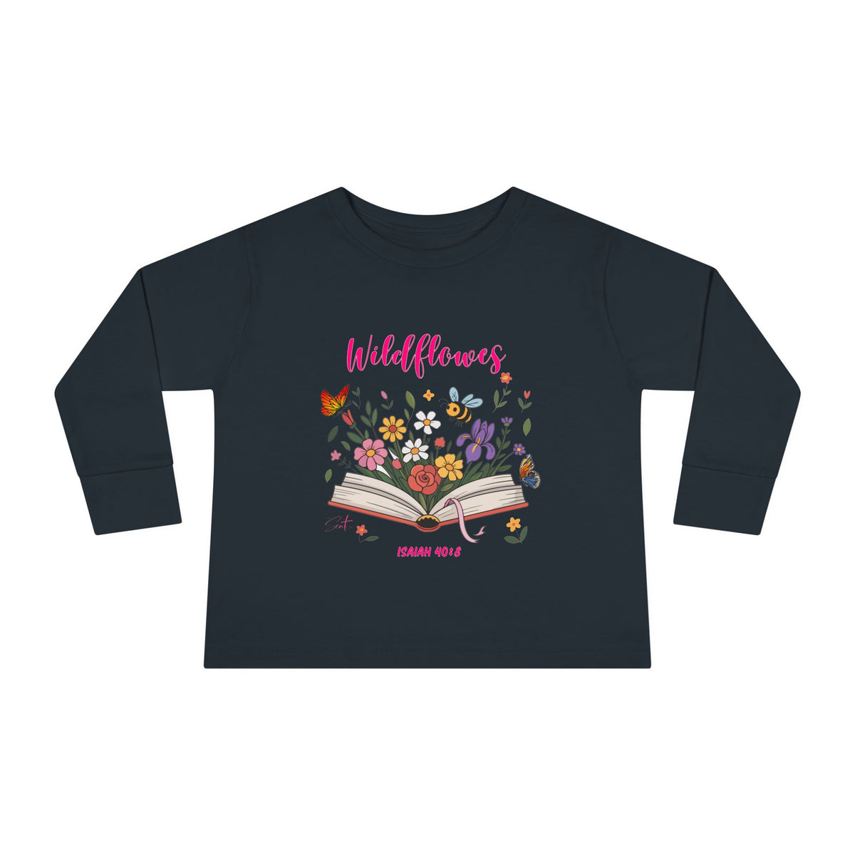 Child of God Toddler Long Sleeve Tee — Floral Christian Baby Shirt
