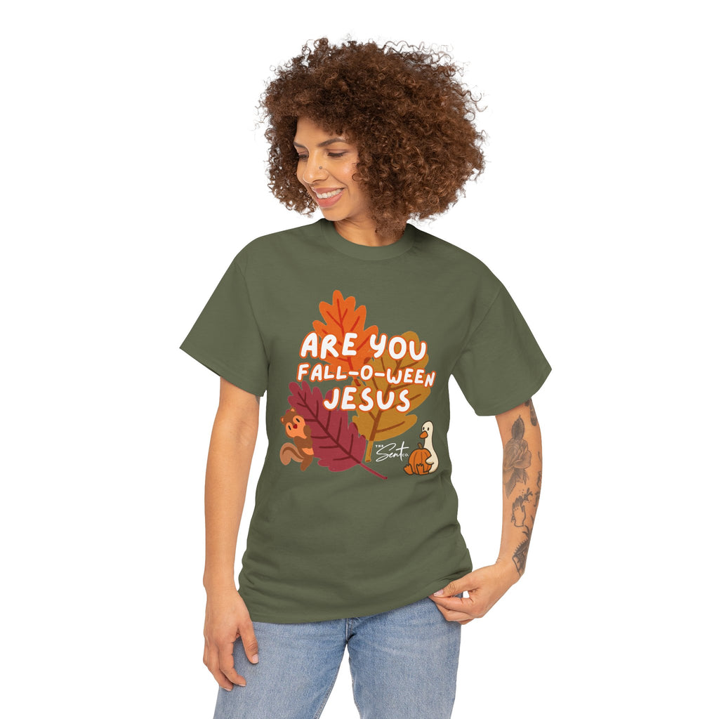 Are You Fall-o-ween Jesus? Christian Halloween Thanksgiving T-Shirt