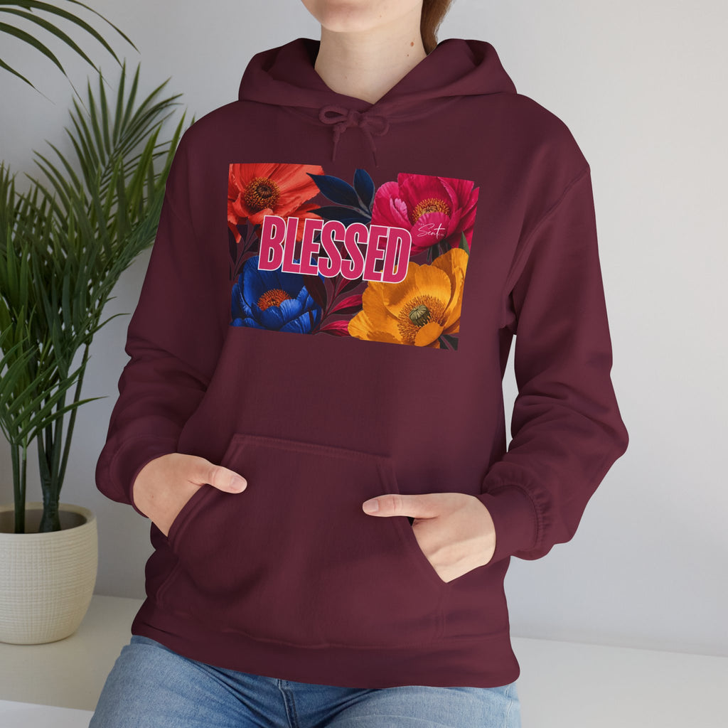 Blessed Floral Graphic Hoodie