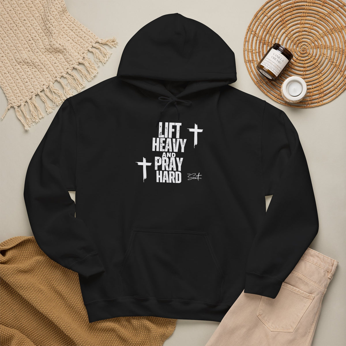 Lift Heavy And Pray Hard-Hoodie