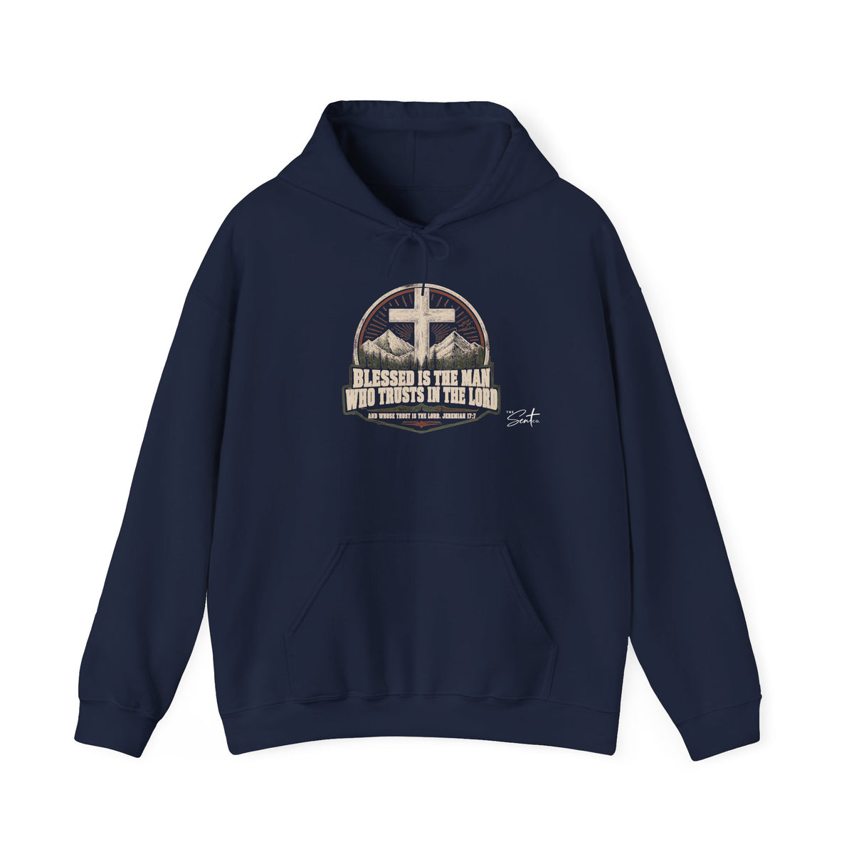 Blessed Is The Man Hoodie – Christian Cross Faith Sweatshirt