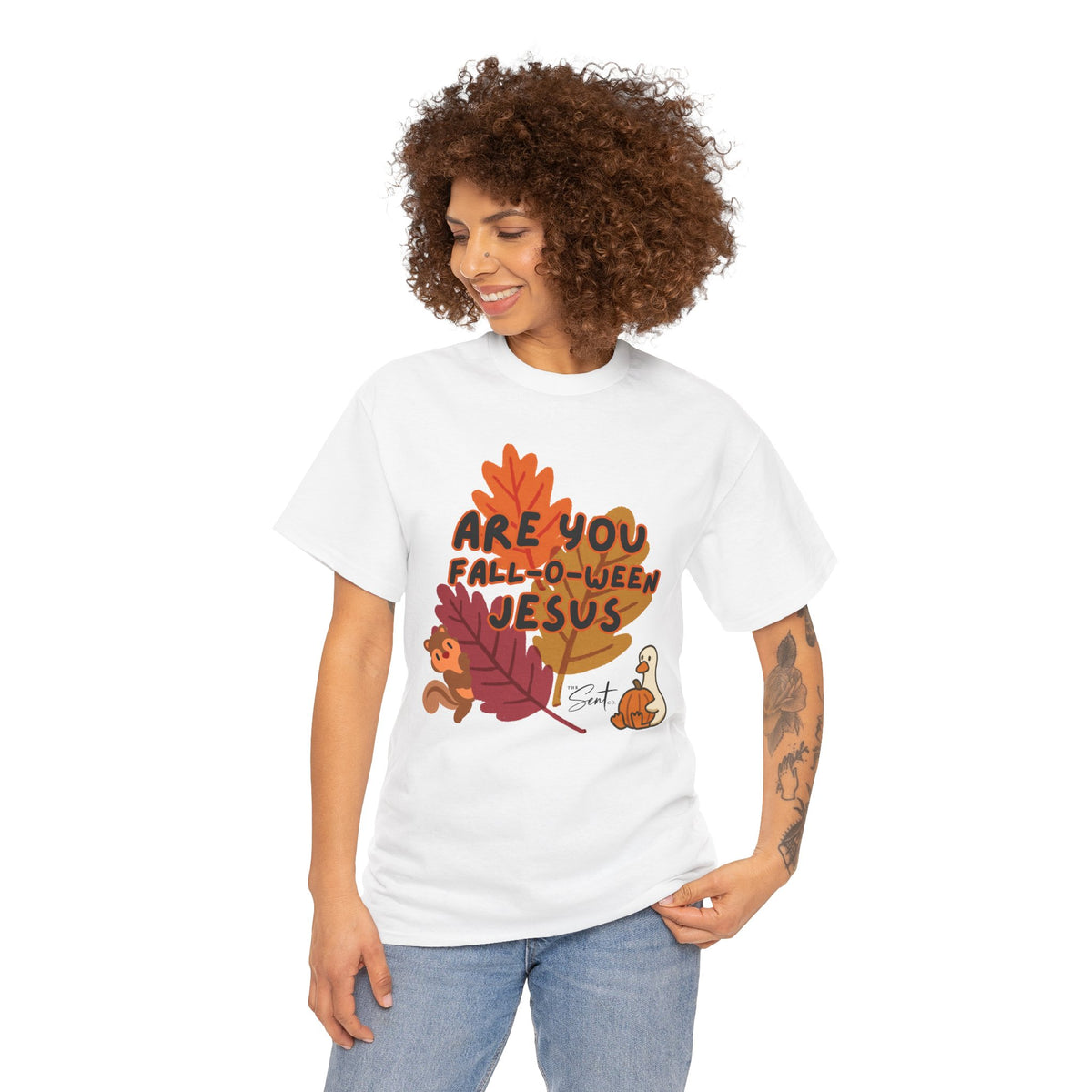 Are You Fall-o-ween Jesus? Christian Halloween Thanksgiving T-Shirt