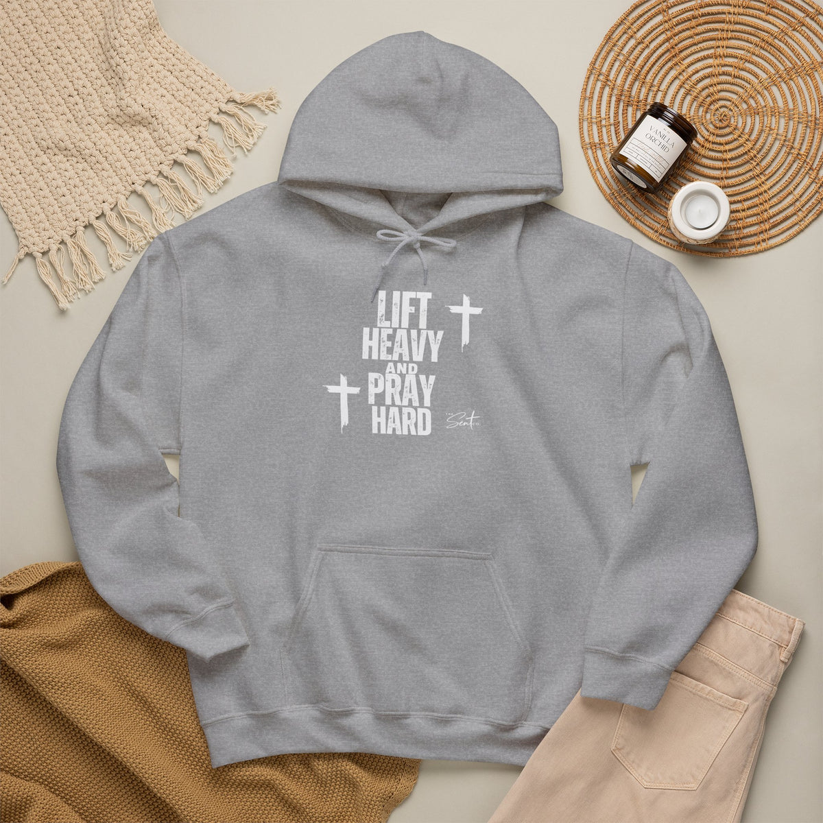 Lift Heavy And Pray Hard-Hoodie