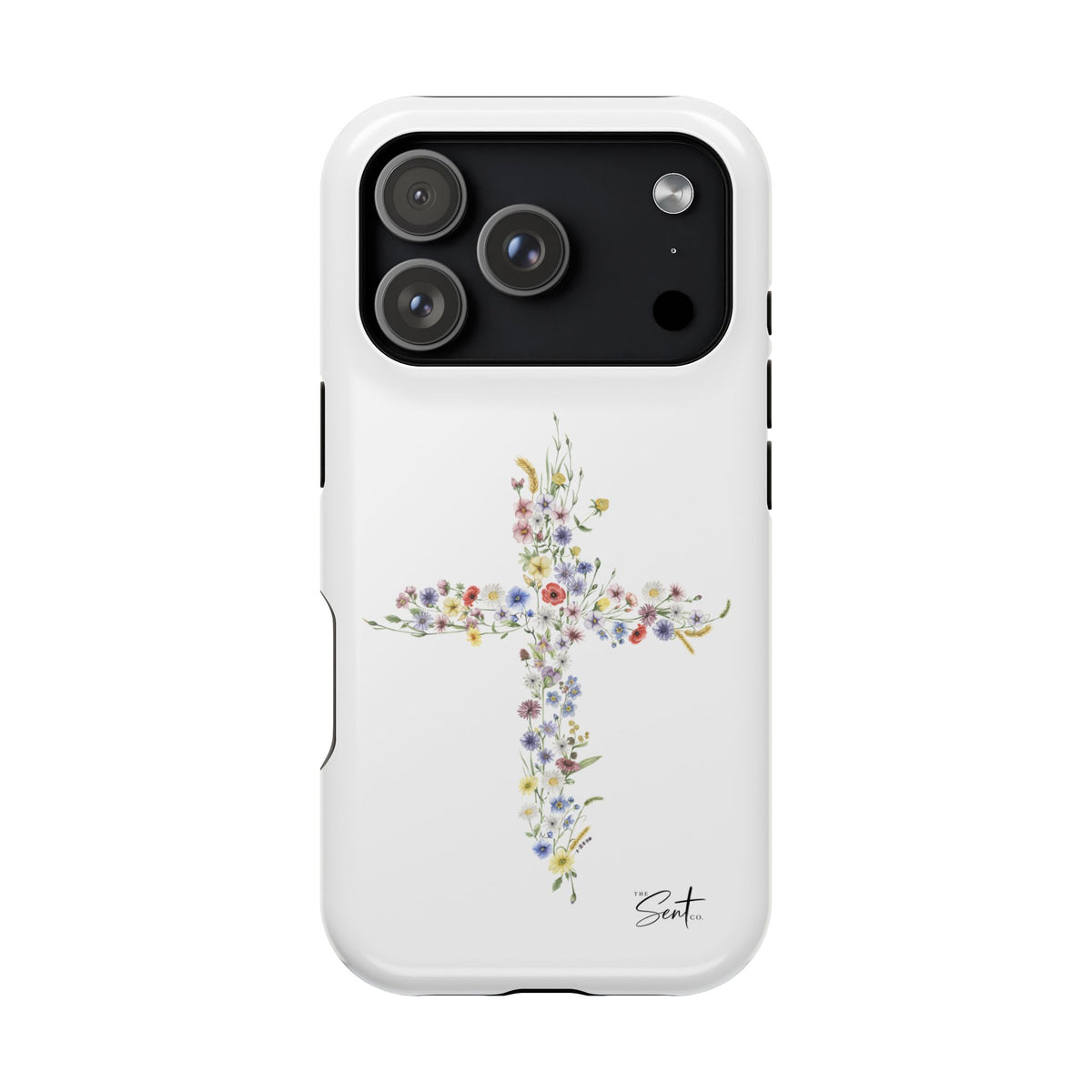 Floral Cross Magnetic Phone Case